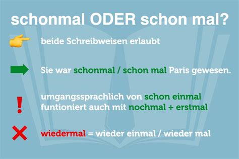 schonmal englisch